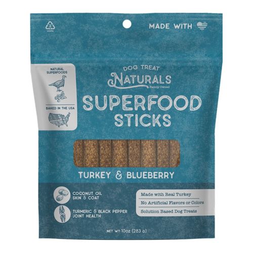 Dog Treat Naturals Turkey & Blueberry Sticks 10oz