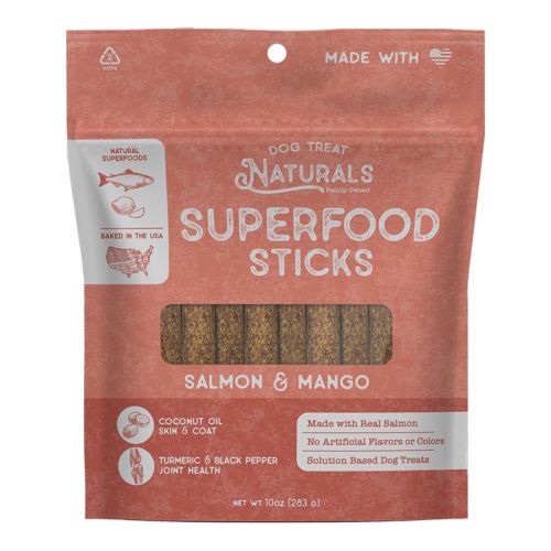 Dog Treat Naturals Salmon & Mango Sticks 10oz