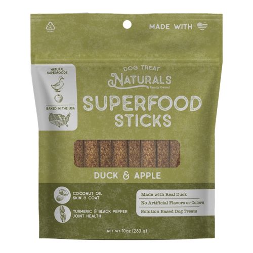 Dog Treat Naturals Duck & Apple Sticks 10oz