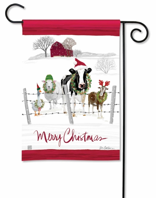 Garden Flag Holiday Greeters