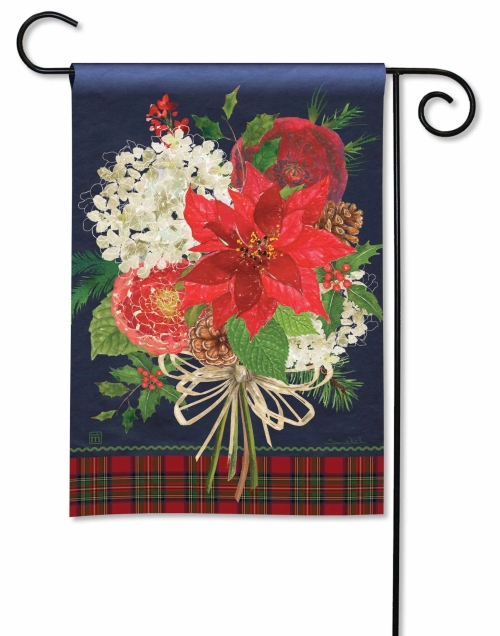 Garden Flag Christmas Bouquet