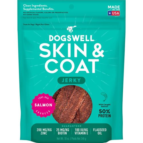 Dogswell Skin & Coat Salmon Jerky 10oz