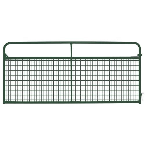 10ft 2x4 Wirefilled Grn Ptd Gate