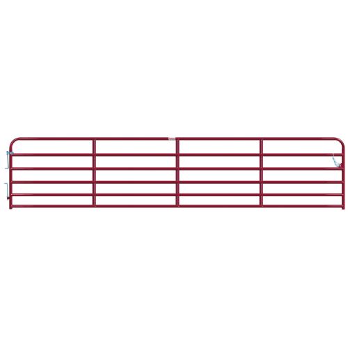 1-5/8" Ptd Red 20ft 7-rail Gate