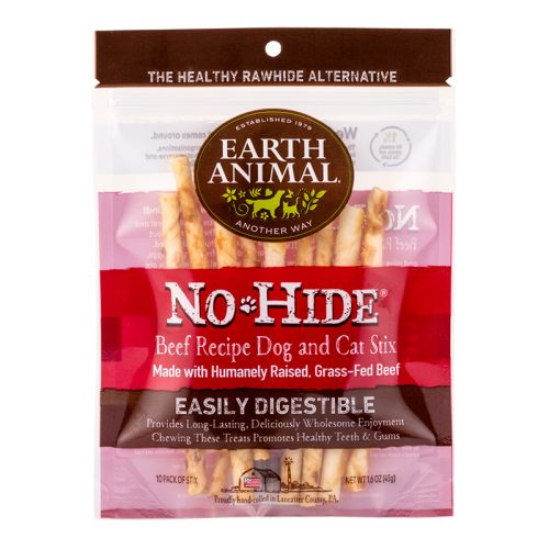 Earth Animal No Hide Beef Stix 10pk Small