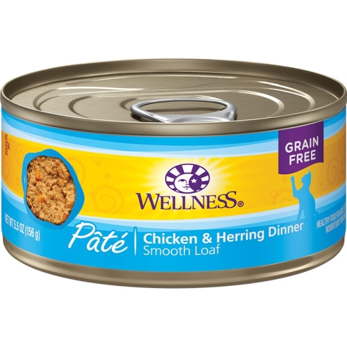 5.5Oz Wellness Chicken & Herring Cat