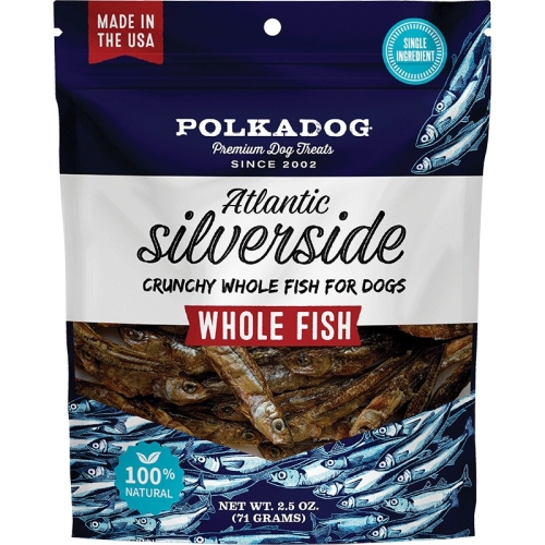 2.5oz Polka Dog Atlantic Silverside Whole Fish