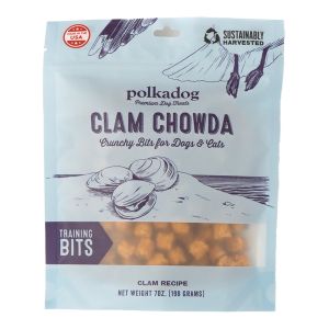 7oz Polka Dog Bits Clam Chowda