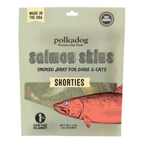 3oz Polka Dog Salmon Skin Jerky