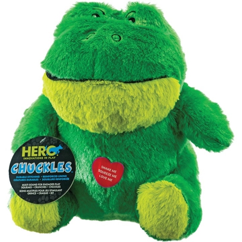 Hero Frog Chuckles Dog Toy