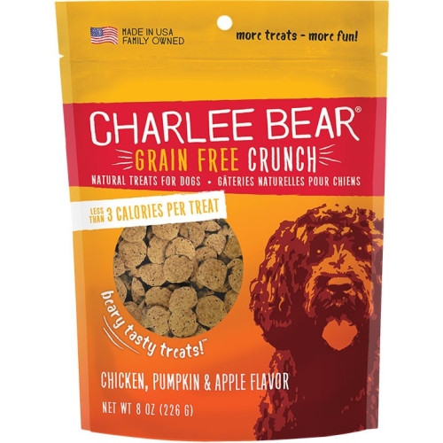 8Oz Charlee Bear Crunch Grain Free Chicken Pumpkin