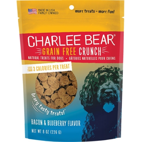 8Oz Charlee Bear Crunch Grain Free Bacon & Blueberry