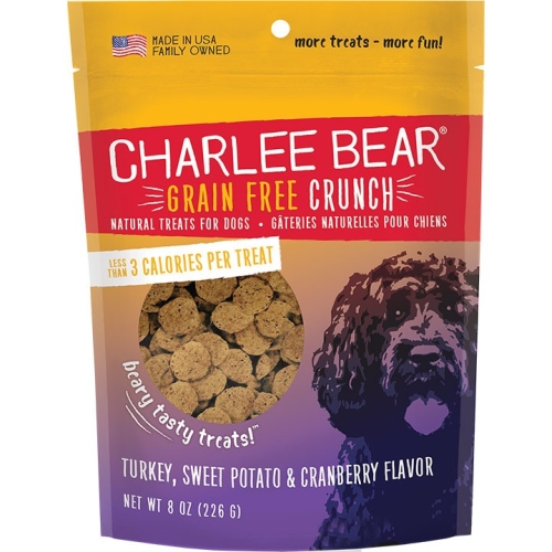 8Oz Charlee Bear Crunch Grain Free Turkey & Sweet Potato