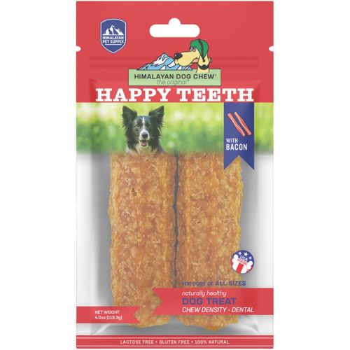 Himalayan Happy Teeth Chew Bacon Lg 2pk 4oz