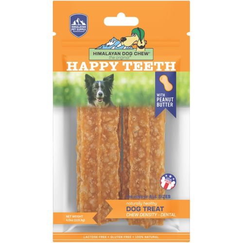 Himalayan Happy Teeth Chew Peanut Butter Lg 2pk 4oz