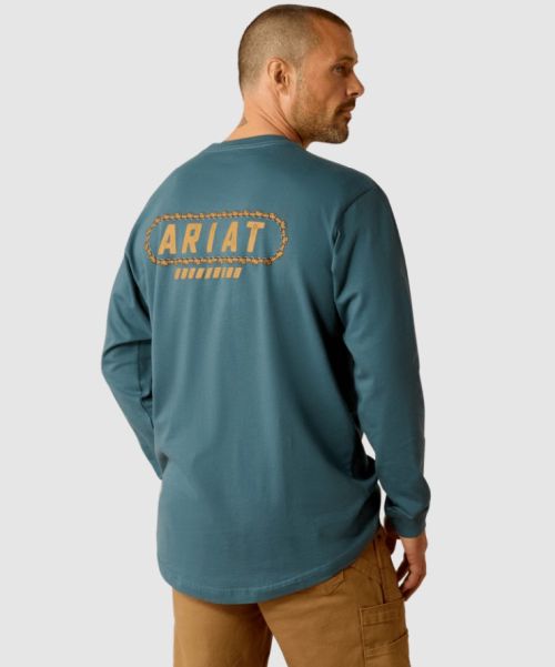 Ariat Chainsaw Chain Back Logo Long Sleeve Tshirt