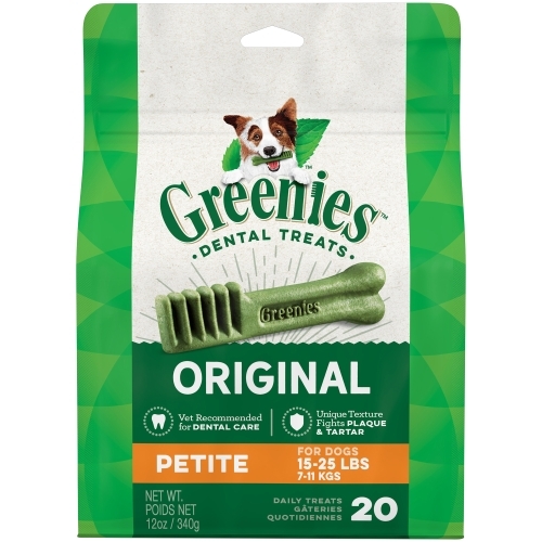 Greenies Treat Pack Petite Original 20ct 12oz