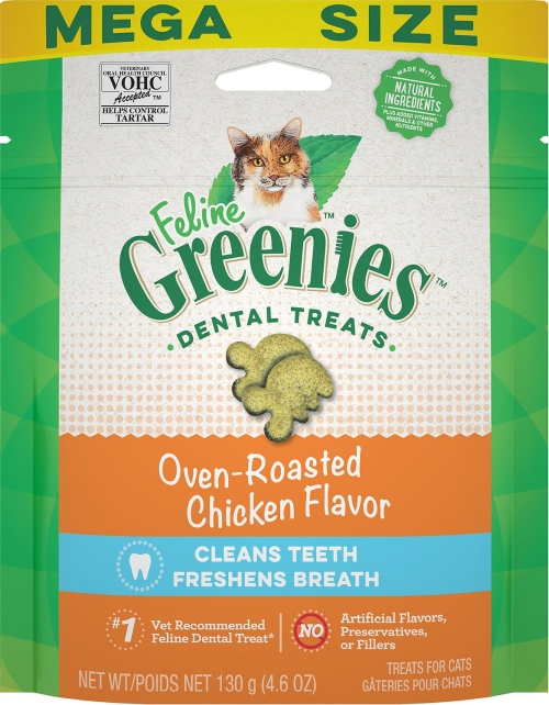 Greenies Dental Treat Cat Chicken 4.6oz