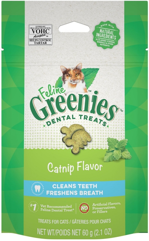 Greenies Dental Treat Cat Catnip 4.6oz