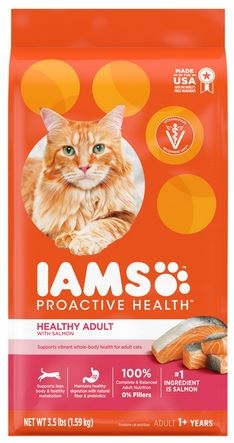 7Lb Iams Cat Healthy Adult with Salmon