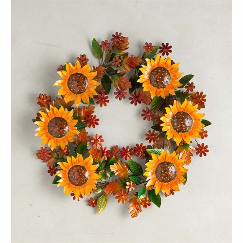 Wreath Sunflower Metal