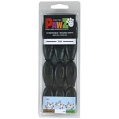 Dog Boot Pawz Blk Tiny 12Pk