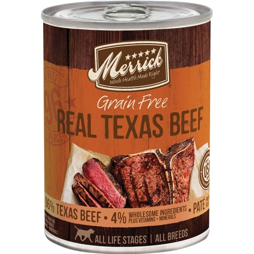 12.7oz Merrick Real Texas Beef Grain Free