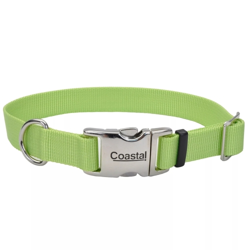 Coastal Collar Adjustable w/ Metal Buckle 5/8X14 Lime