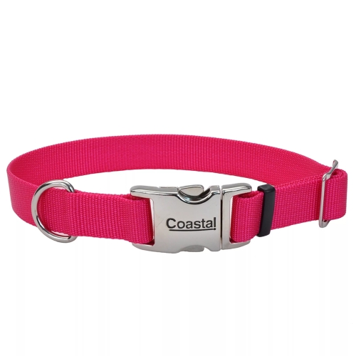 Coastal Collar Adjustable w/ Metal Buckle 1X26 Pink Flamingo