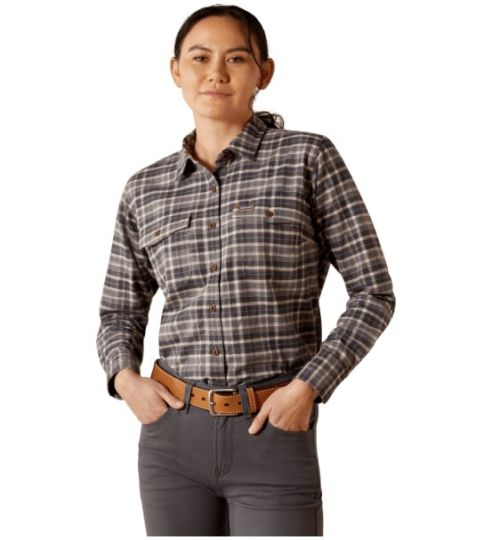 Ariat Womens Re-bar Flannel DuraSTratch Work Shirt
