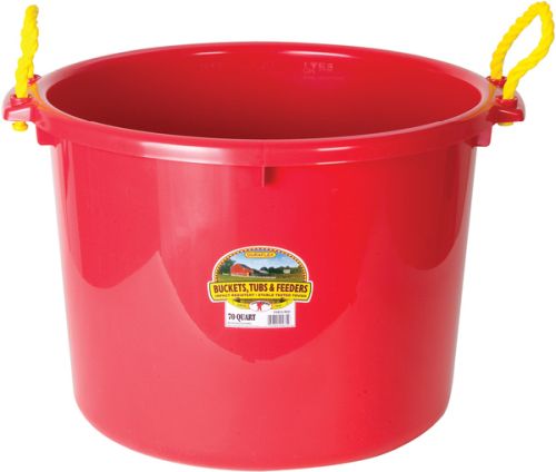 Muck Tub 70Qt Red