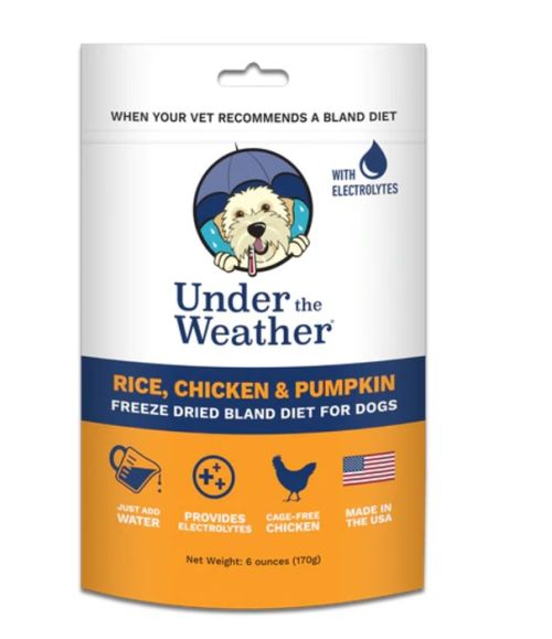Under the Weather Chicken Rice & Pumpkin Freeze Dried Bland Food 6oz