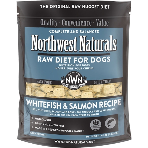 6lb Northwest Naturals Frozen Nuggets Whitefish & Salmon