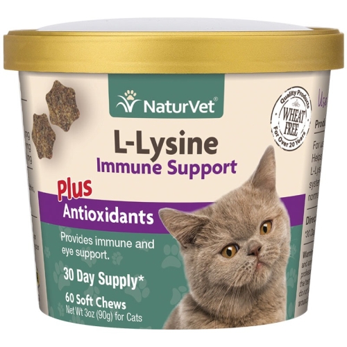 Naturvet Cat Immunity L-Lysine 60ct