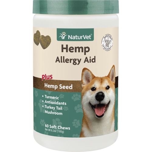 Naturvet Dog Hemp Allergy Aid 60ct
