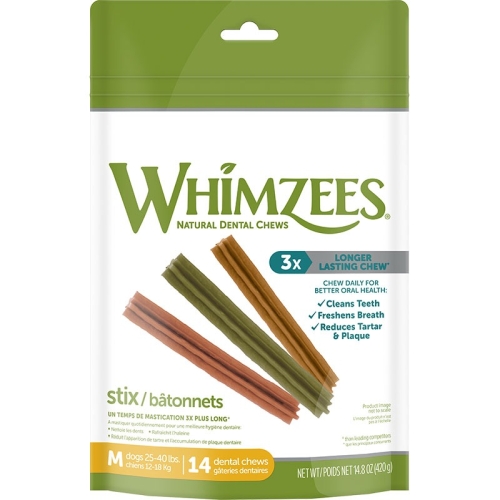 Whimzees Medium Stix 14Ct