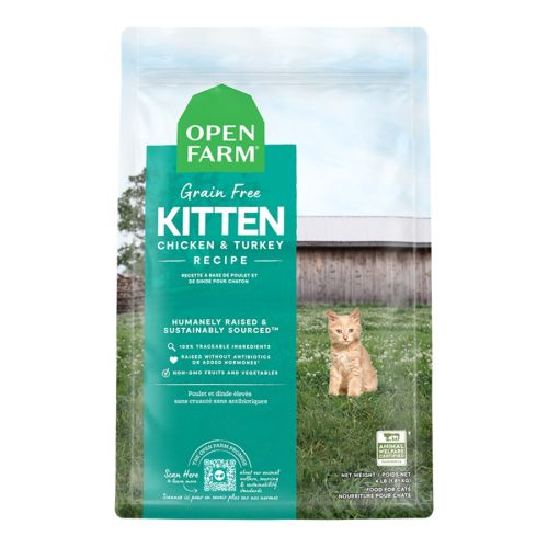 Open Farm Grain Free Kitten Chicken & Turkey Recipe 4lb