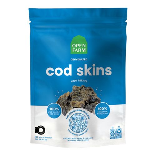 Open Farm Dehydrated Cod Skin Treats 2.25oz