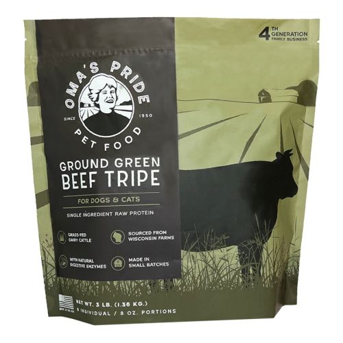 Omas Pride Ground Beef Tripe 3Lb