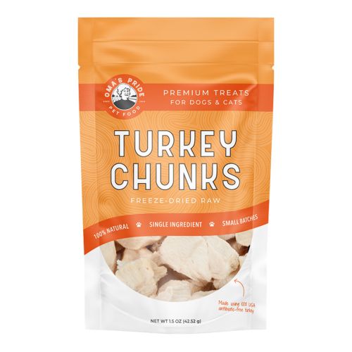 Omas Pride Freeze Dried Turkey Chunks 1.5Oz