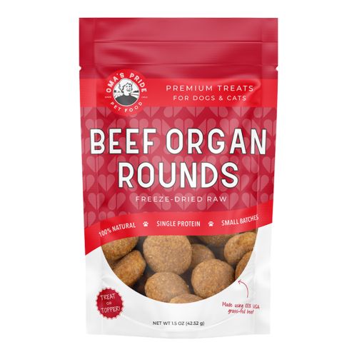 Omas Pride Freeze Dried Beef Organ Rounds 1.5Oz