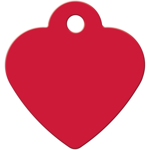 Tag Heart Small Red