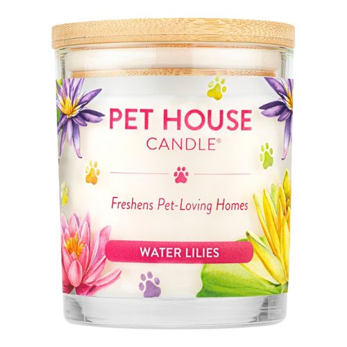 Pet House Candle Water Lilies Large
