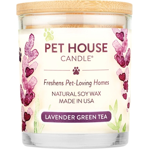 Candle Pet House Lav/Grn Tea