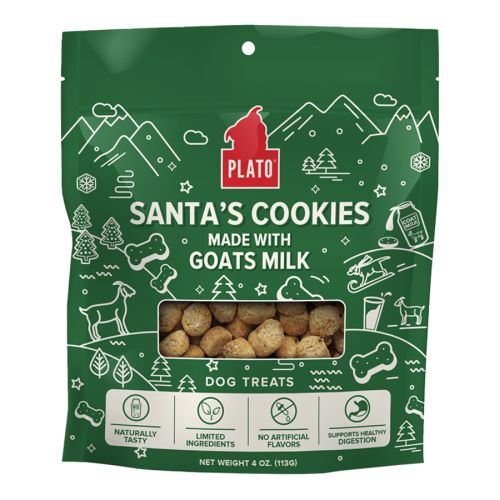 Plato Santa's Cookies Goat Milk Treats 4oz