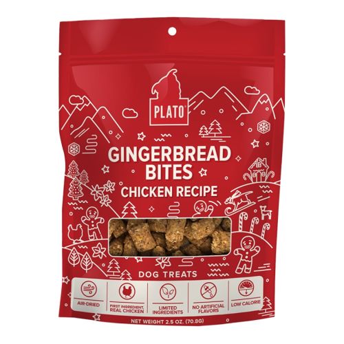 Plato Gingerbread Bites Treats 2.5oz