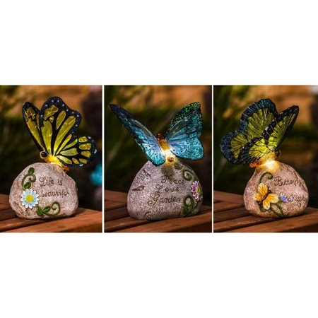 Statue Solar Butterfly Stone