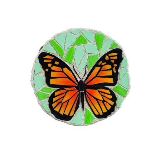 Step Stone Rnd 11" MosaicBtrfly