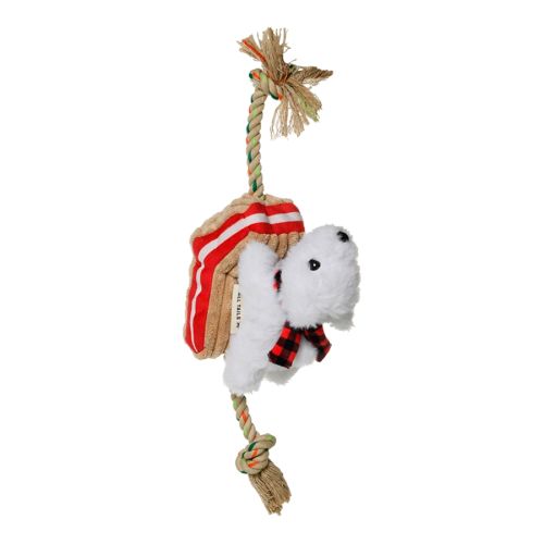 Tall Tails Polar Bear Rope Toy Medium