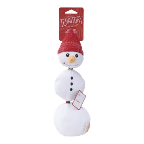 Ter Plush Snowman Dog Toy